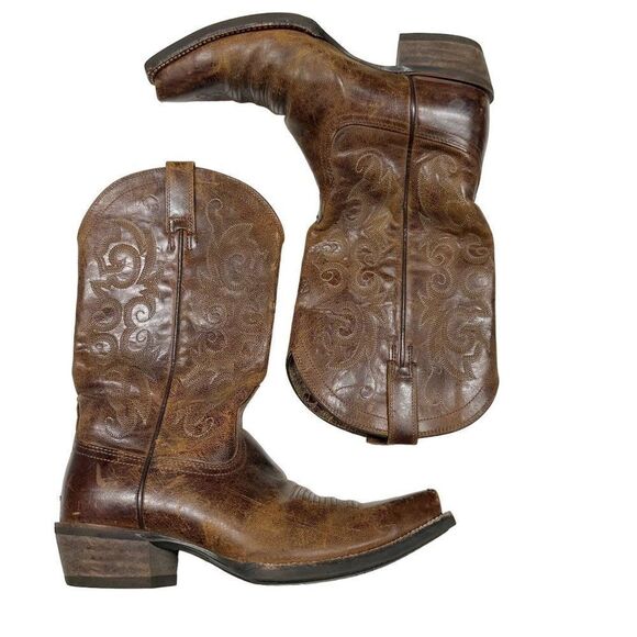 COPY - Ariat Alabama Western Brown Cowgirl Boots Womens Size 7B - Picture 1 of 15